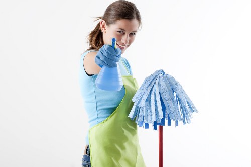 Sofa cleaning service for a fabric sofa in SW6 living room