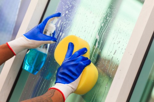 Professional facade cleaning on a SW6 residential property