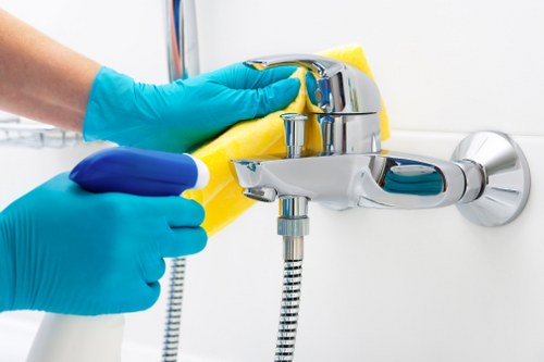 Local SW6 cleaning team carrying out a thorough deep clean in a modern flat