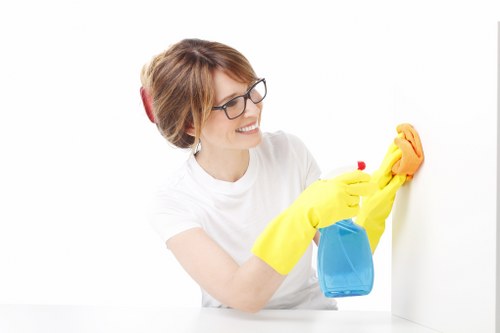 End of tenancy cleaning in a Fulham property kitchen